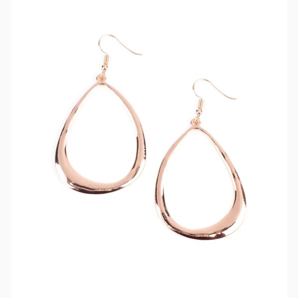 Artisan Gallery Rose Gold Earrings NWT - Picture 2 of 2